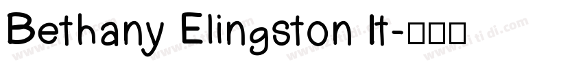 Bethany Elingston It字体转换